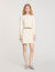 Short rib-knit skirt