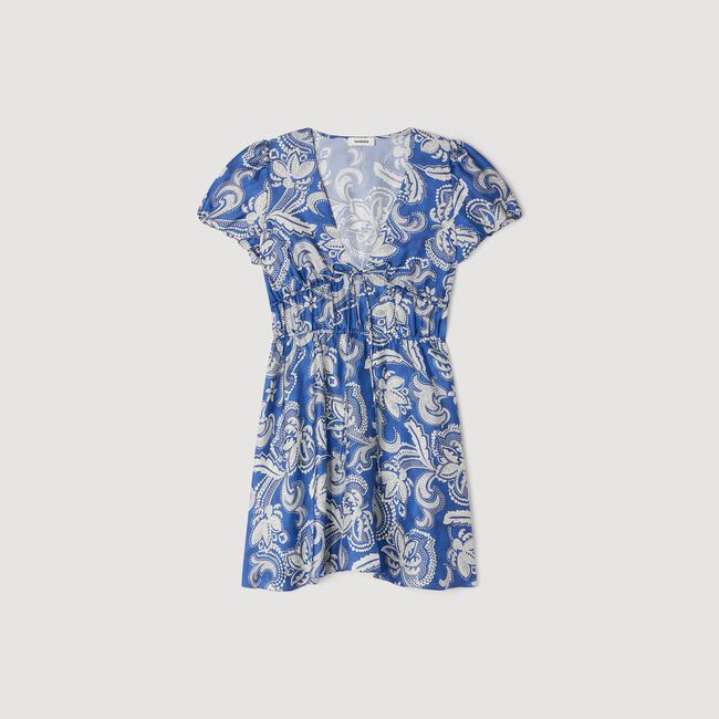 Floral print short dress