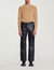Rib knit crew neck jumper