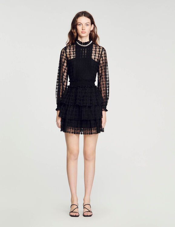 Short lace dress Black Femme