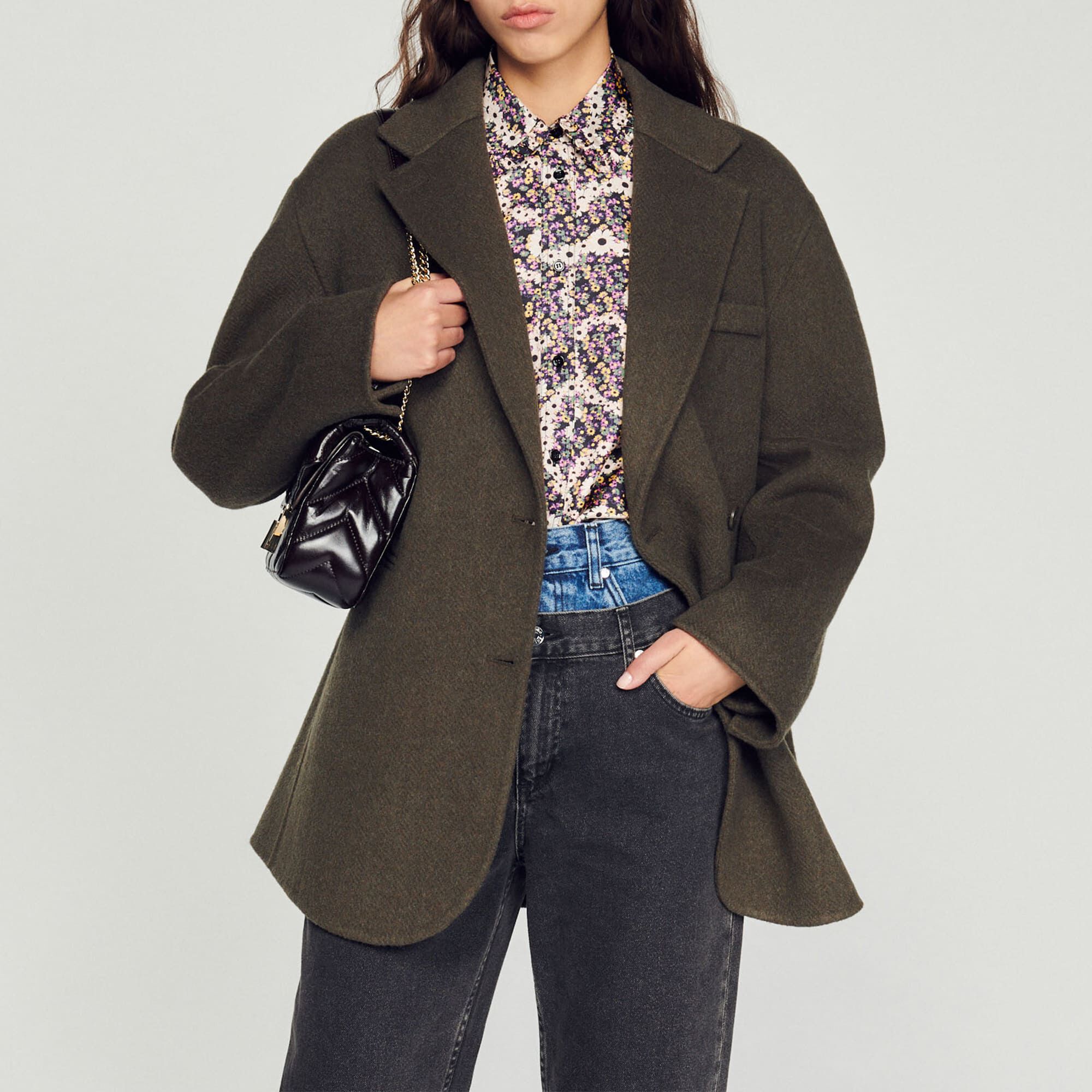 Sandro green jacket discount