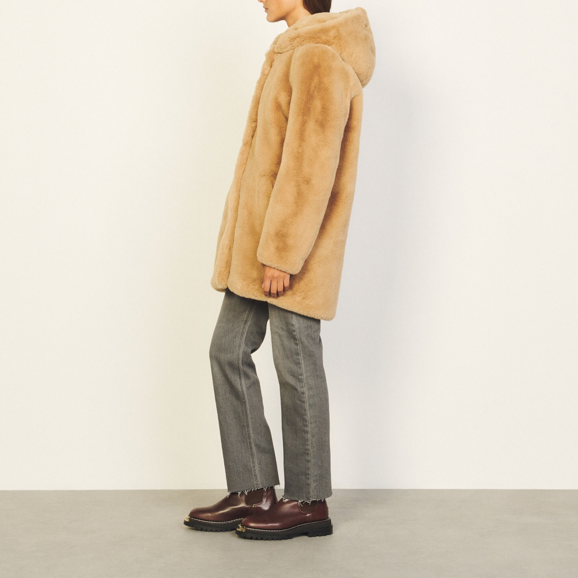 Sandro hot sale faux fur