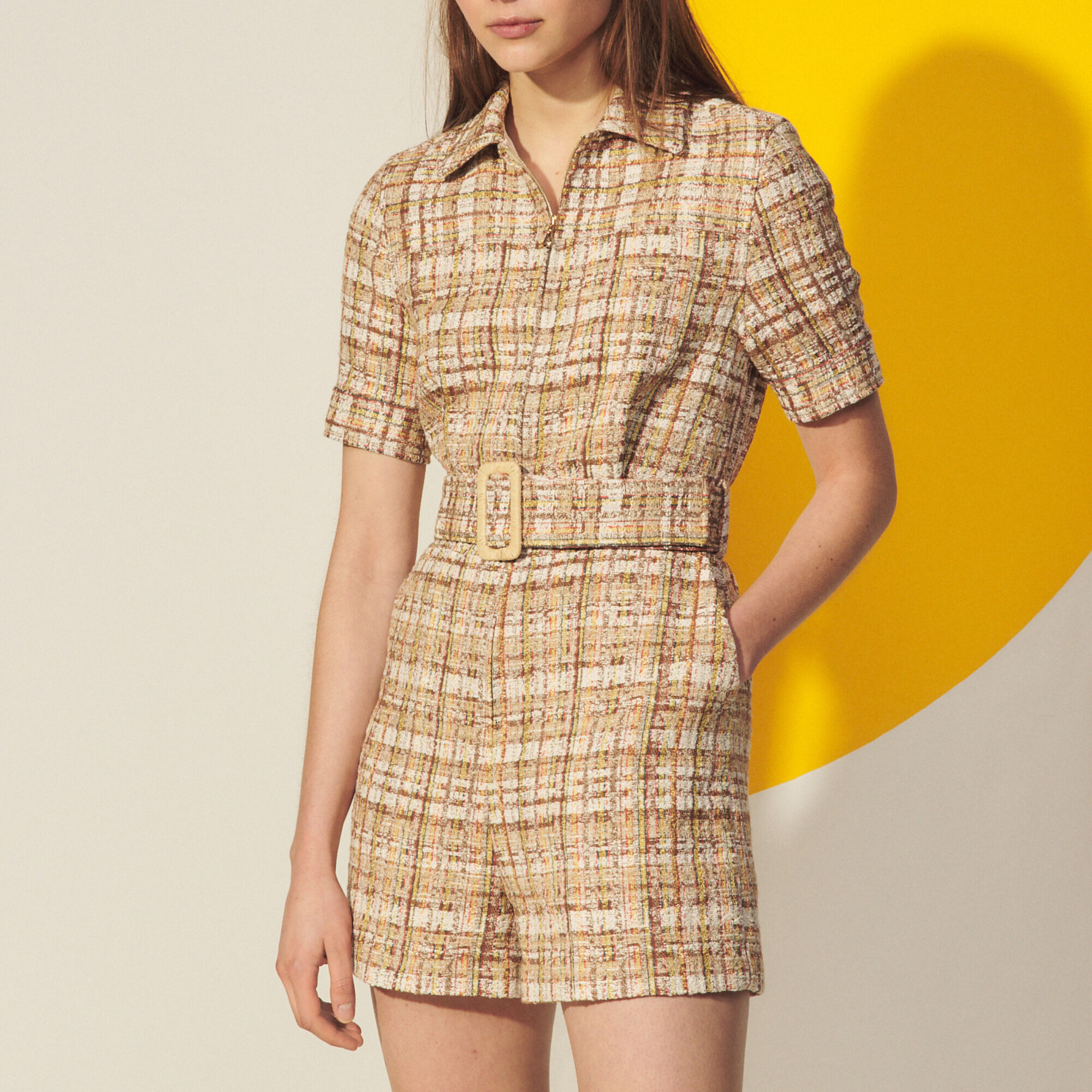 Tweed playsuit clearance