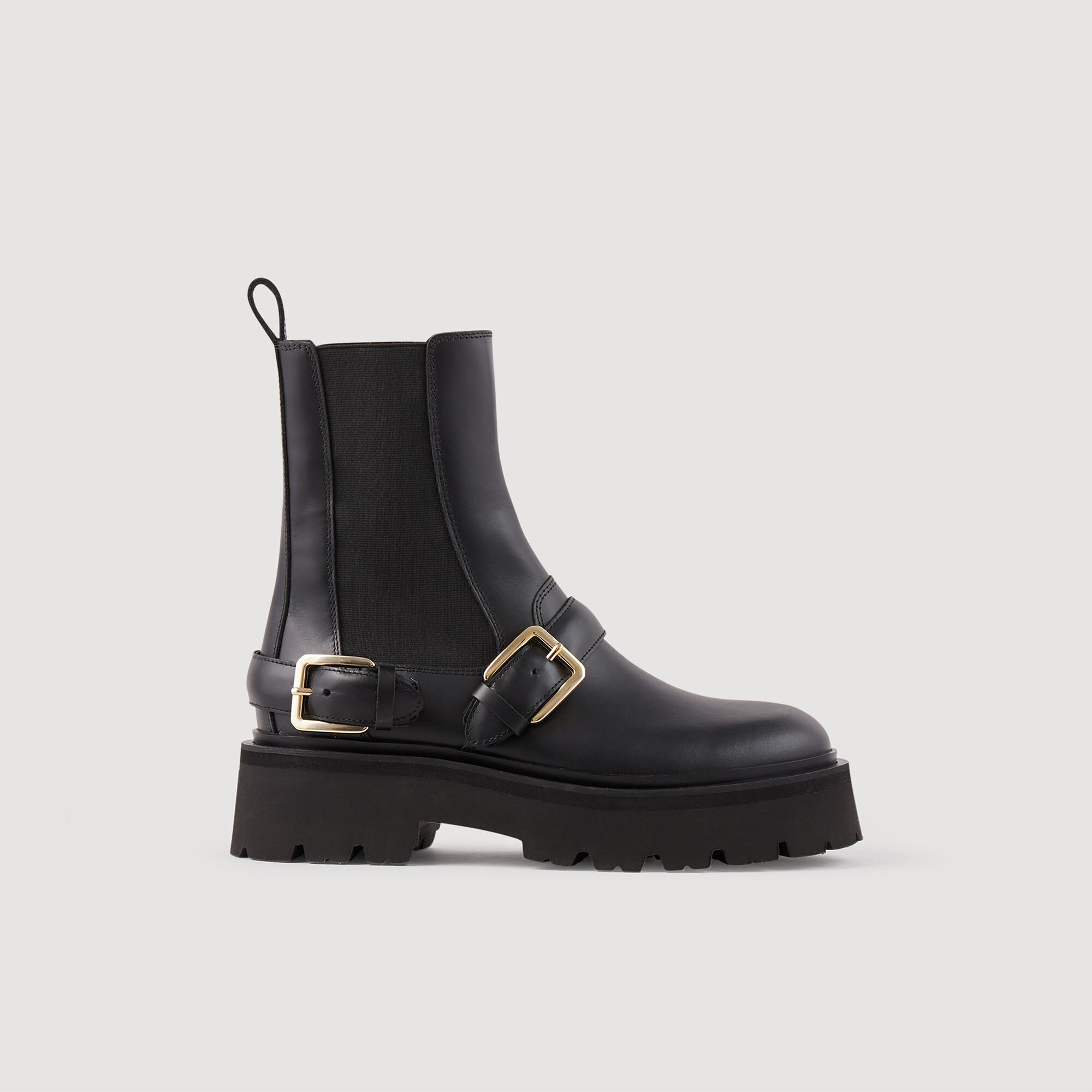 Sandro clearance biker boots
