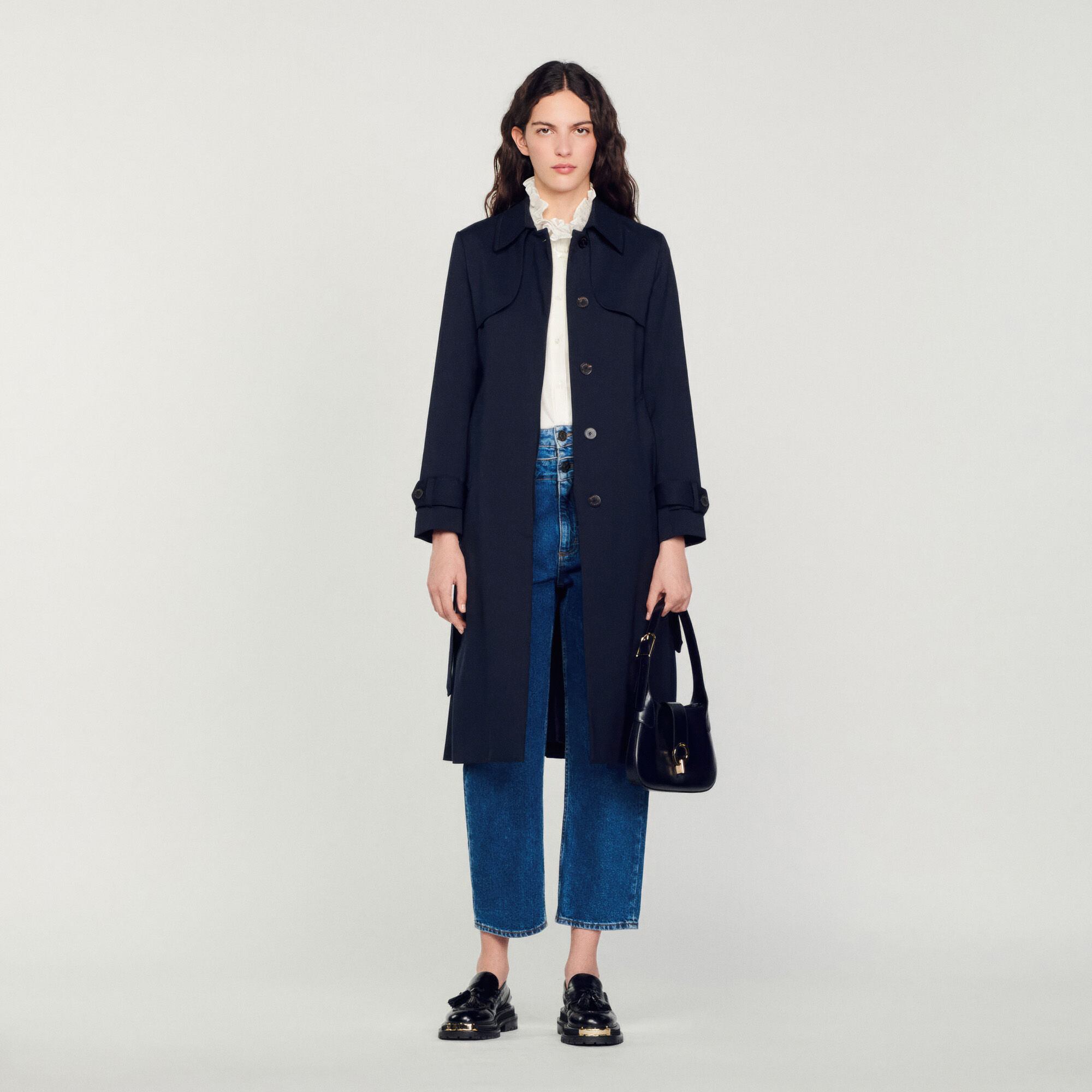 Sandro hotsell belted coat
