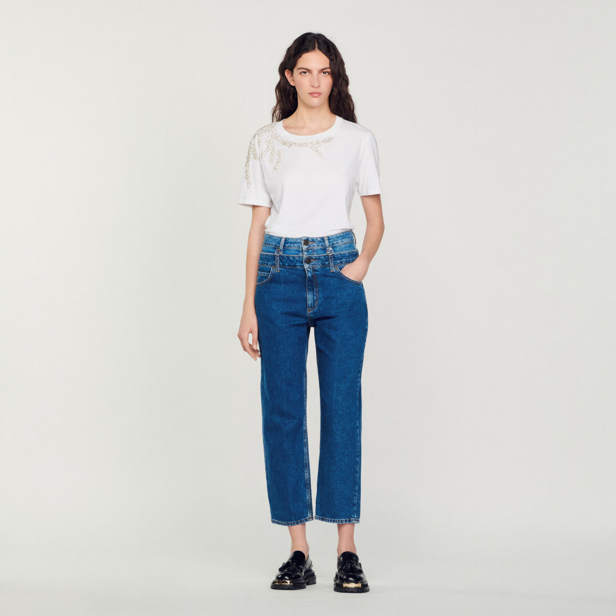 Sandro t shirt hot sale dames