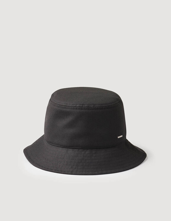 Technical fabric bucket hat Black Homme