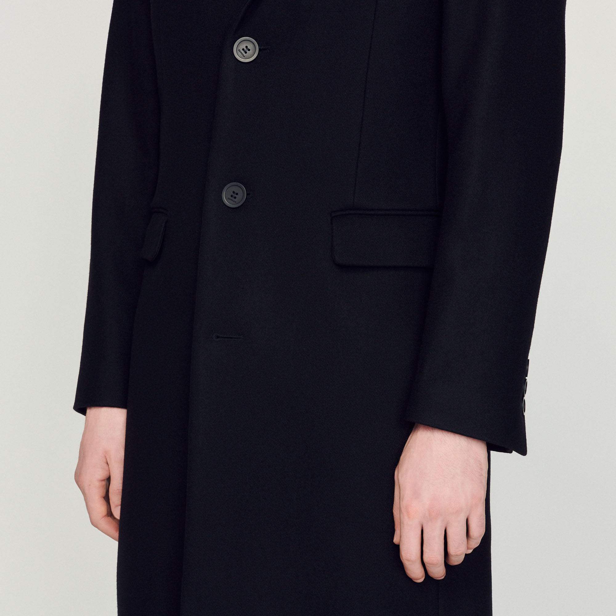 Men's wool cashmere top coats sale