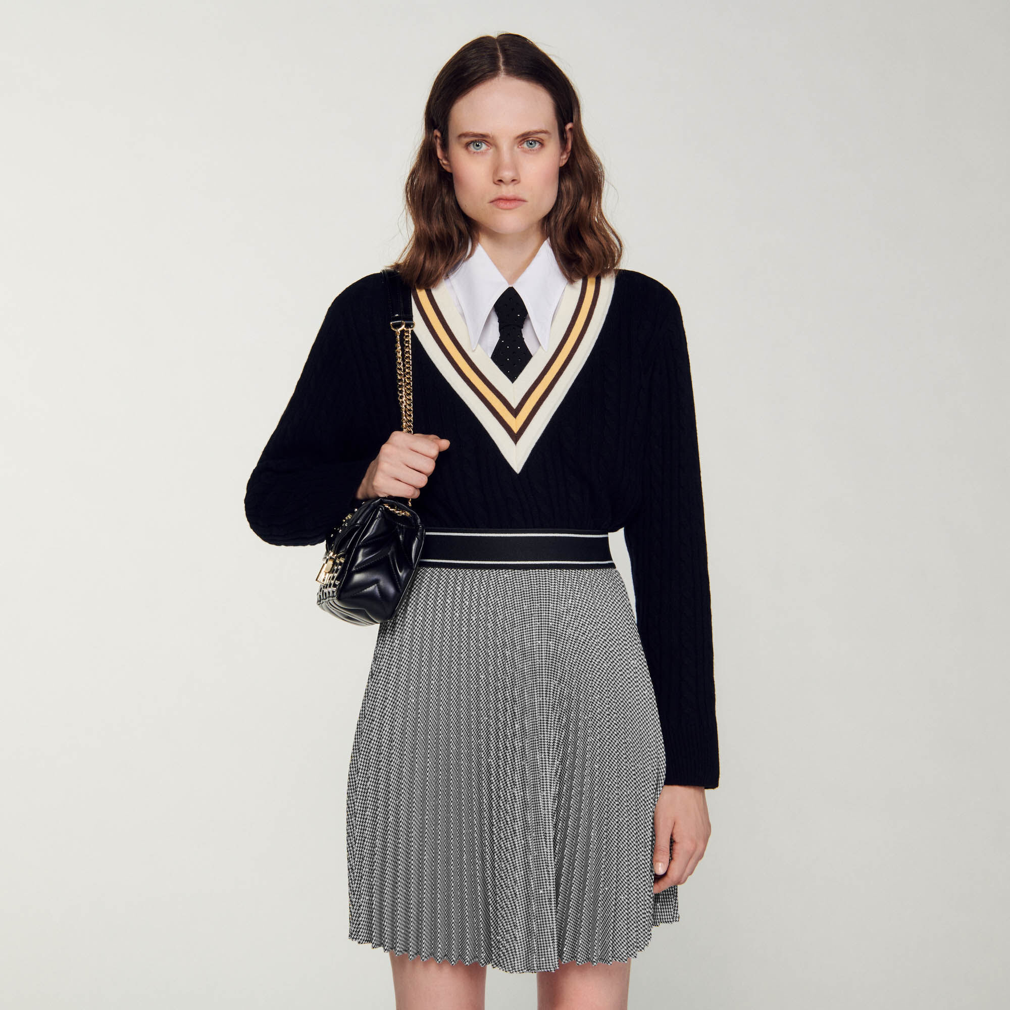 Sandro outlet jupe plissee