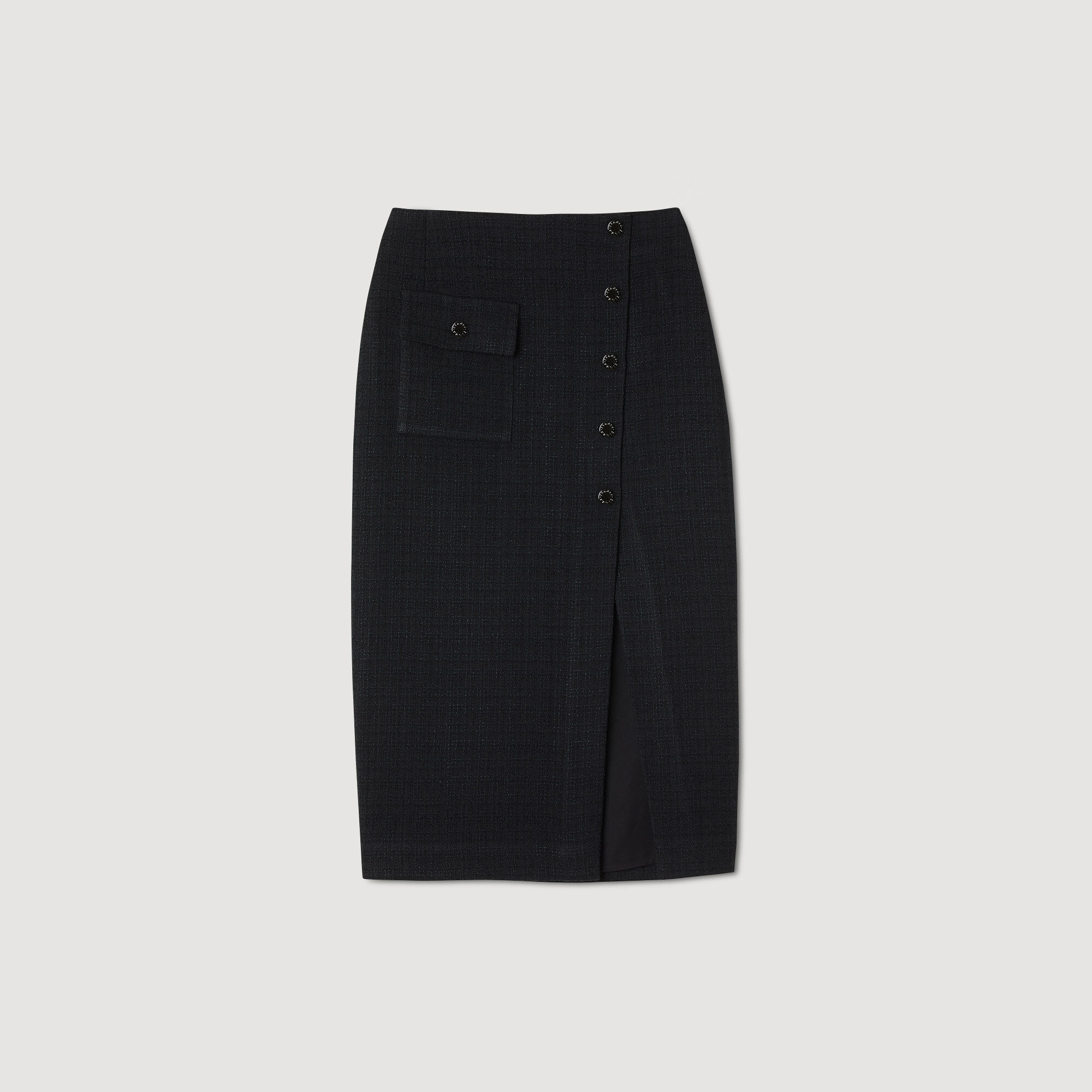 Tweed midi skirt SFPJU00890 Skirts Shorts Sandro Paris