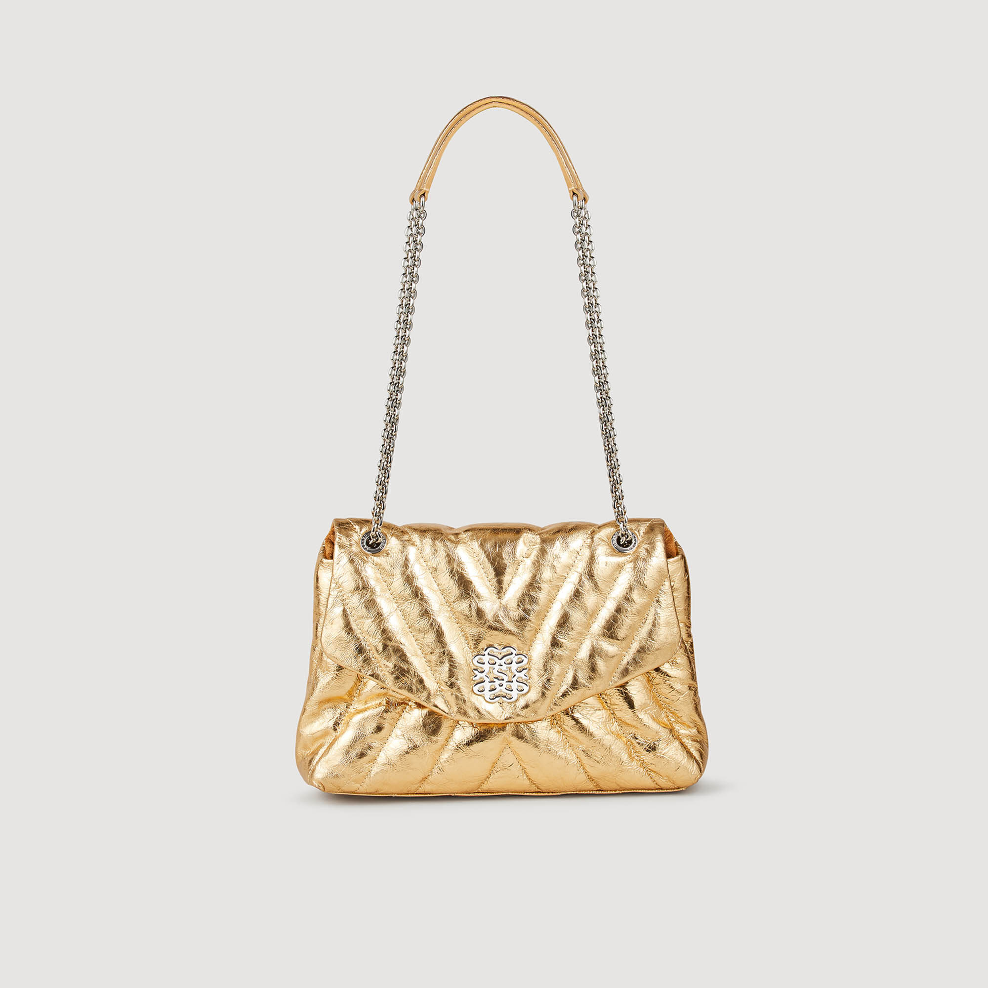 Metallic gold bags hot sale