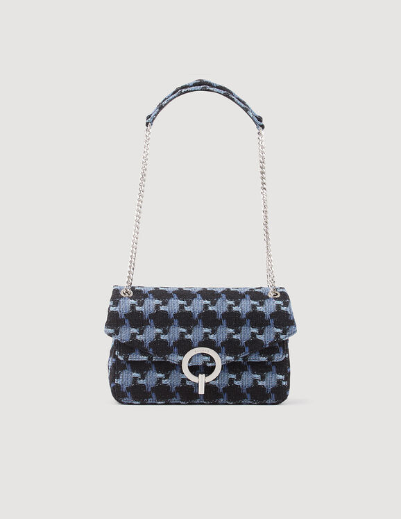 Tweed YZA bag Blue / Black Femme