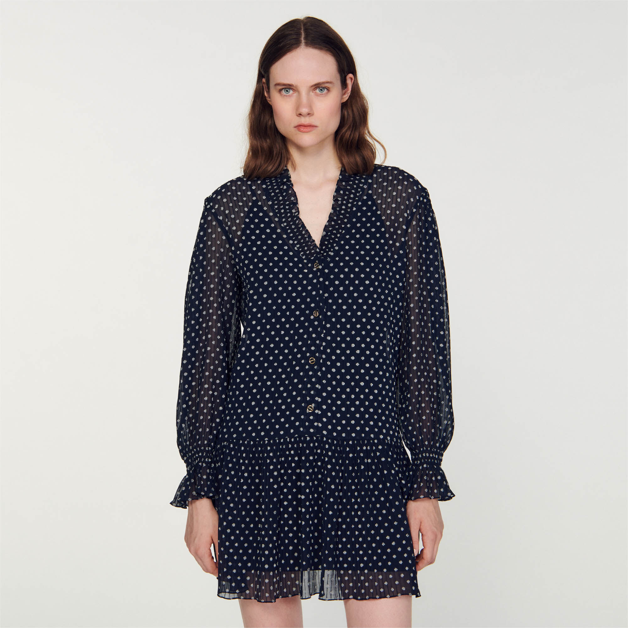 Short polka dot dress