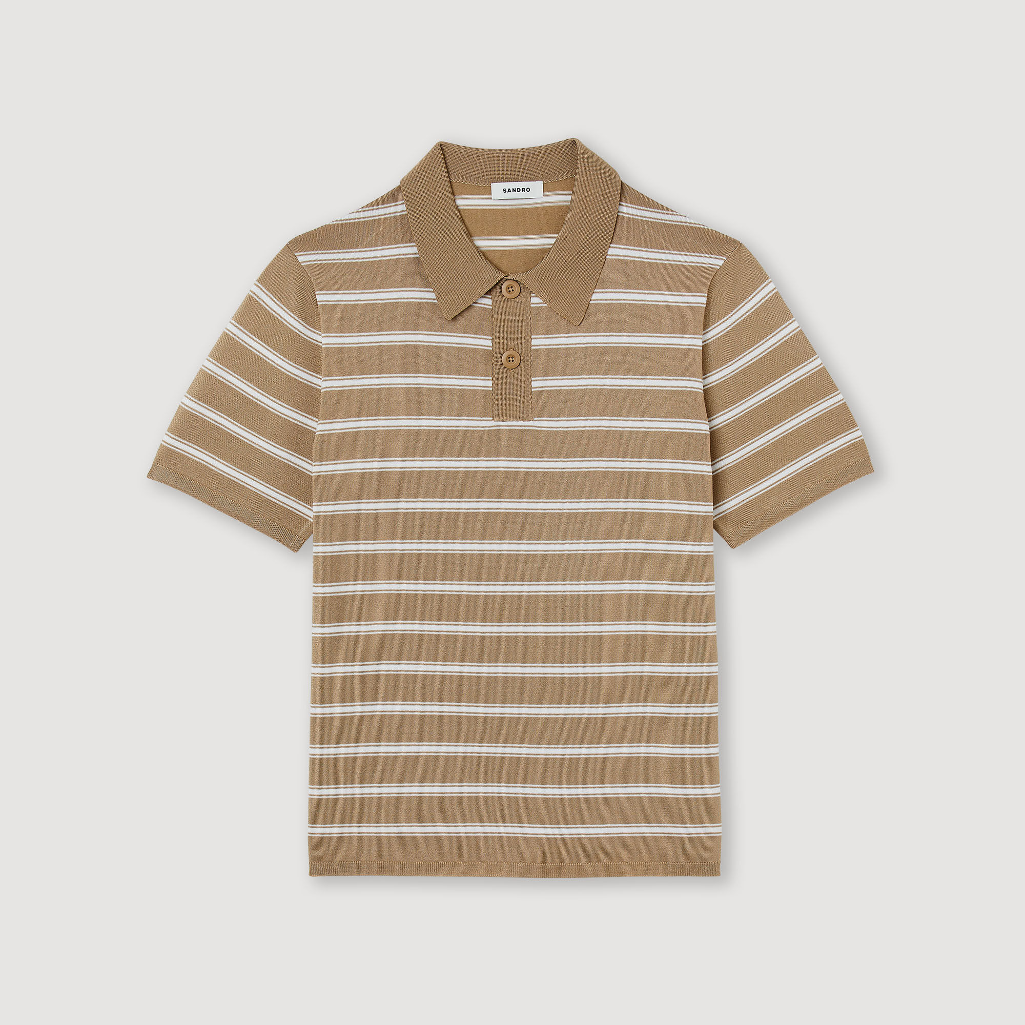 Striped polo shirt