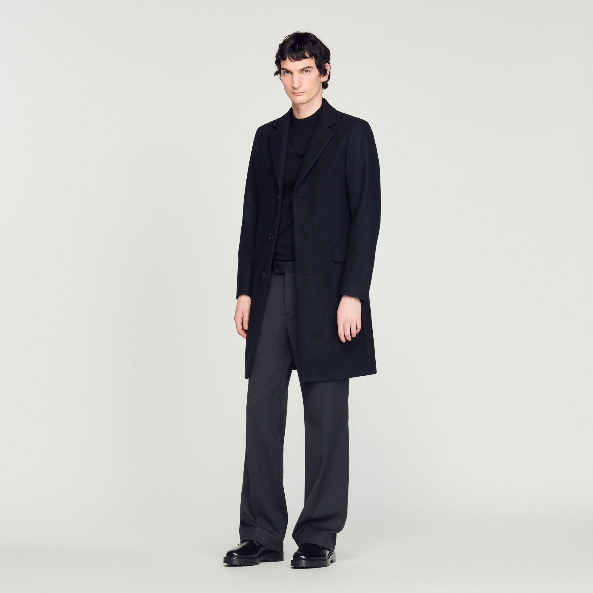 Black coat deals male