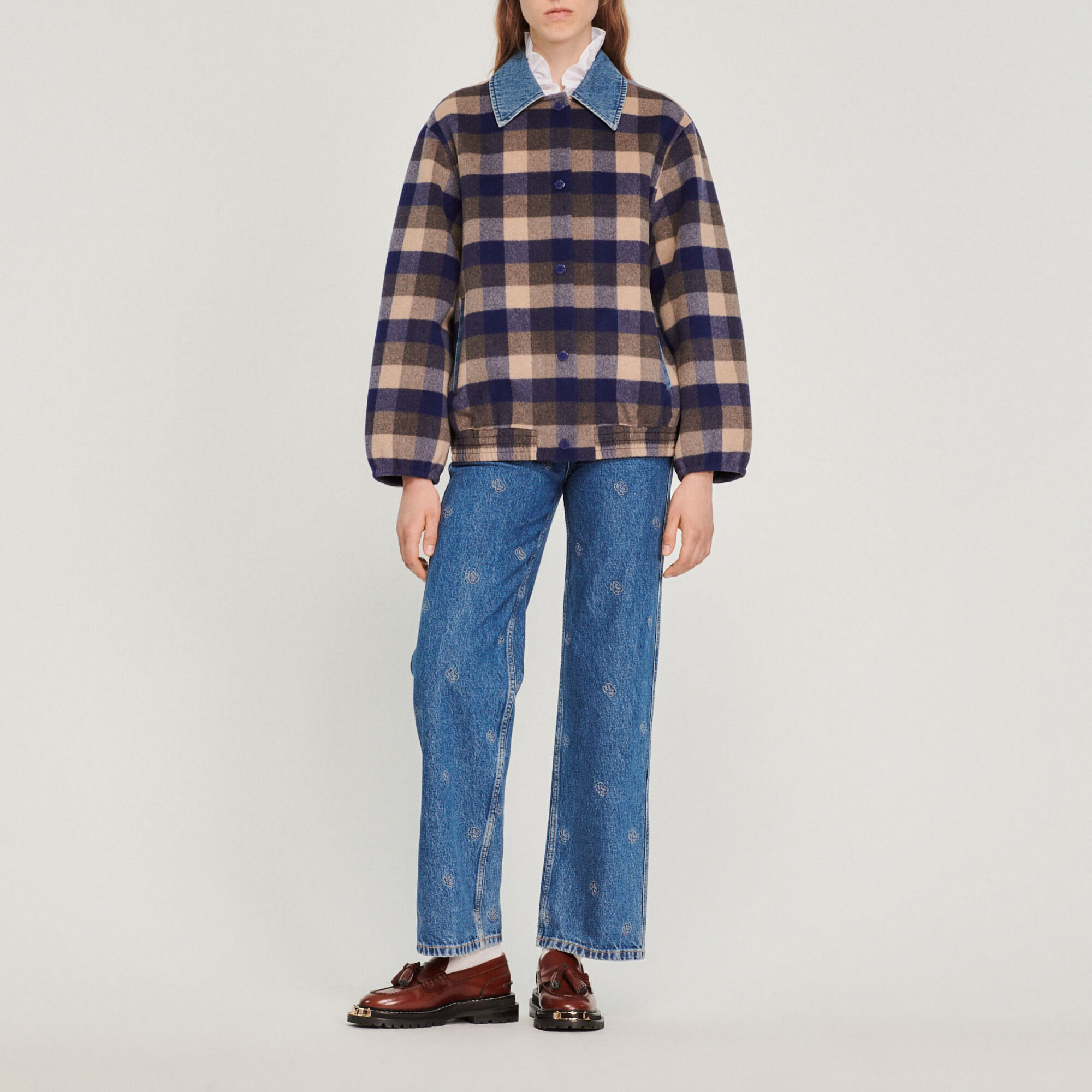 Manteau carreaux SFPOU00455 OUTLET EU FSelectionPAP ACC