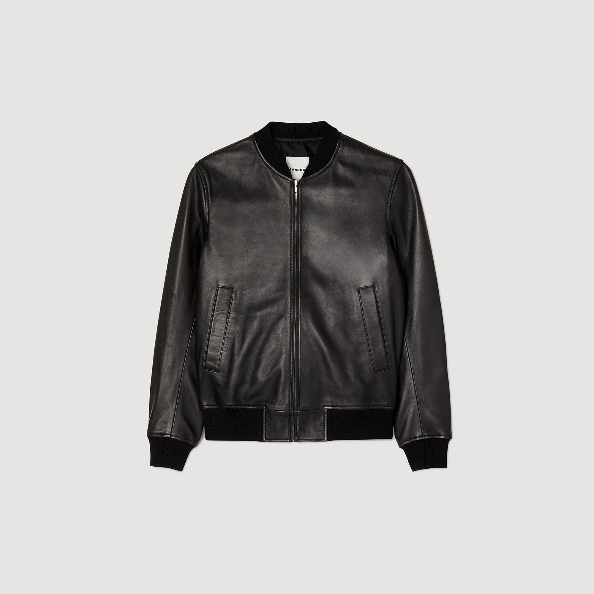 Men's leather sales varsity jackets