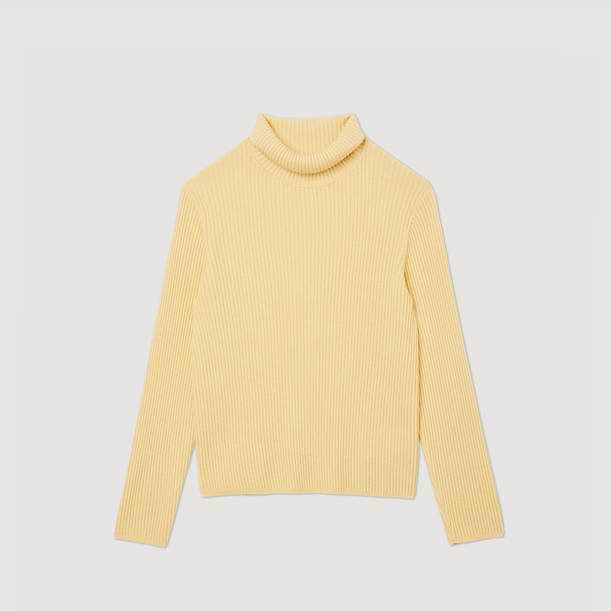 Roll neck sweater SHPTR00426 Yellow All Selection Sandro Paris