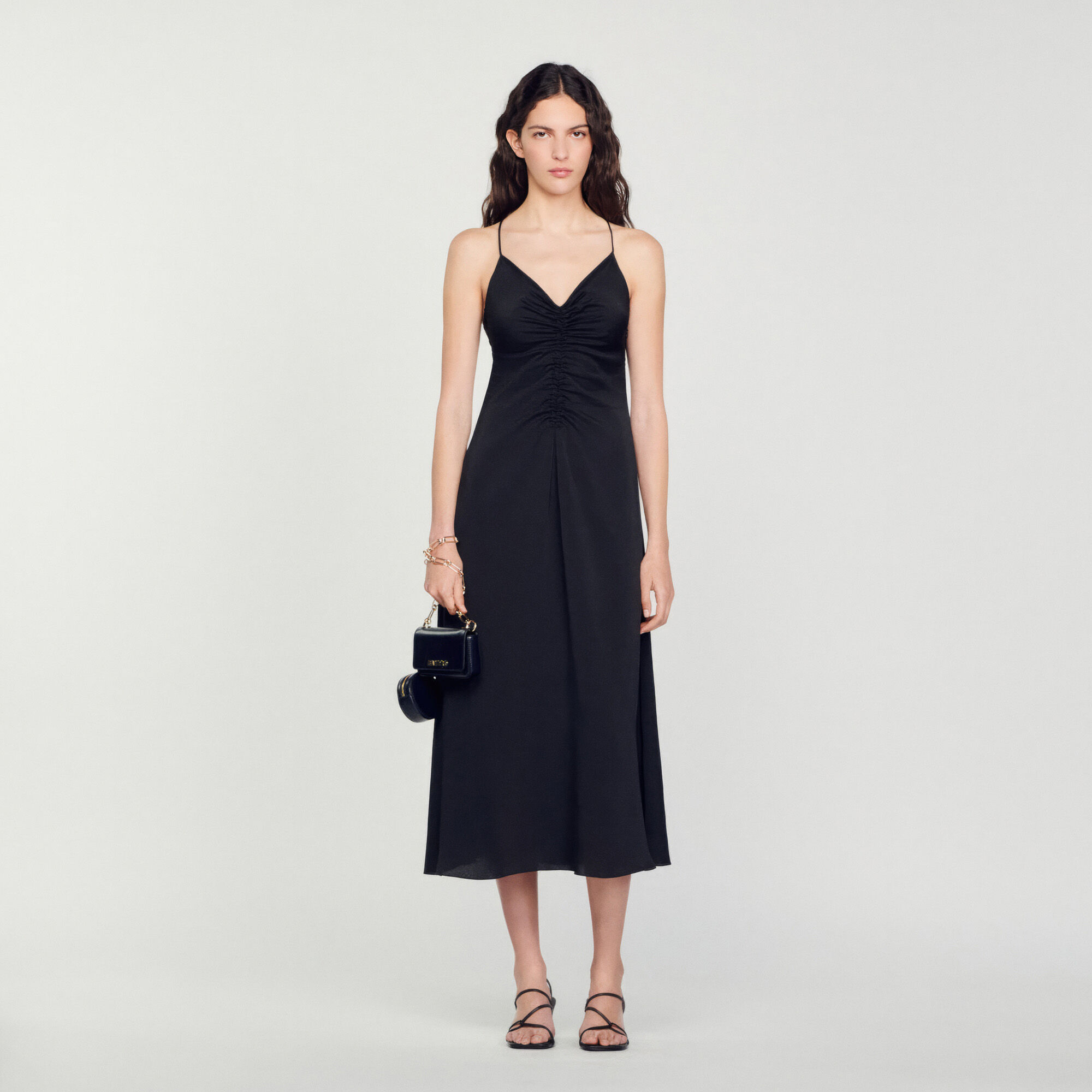 Zimmermann rouche cheap slip dress
