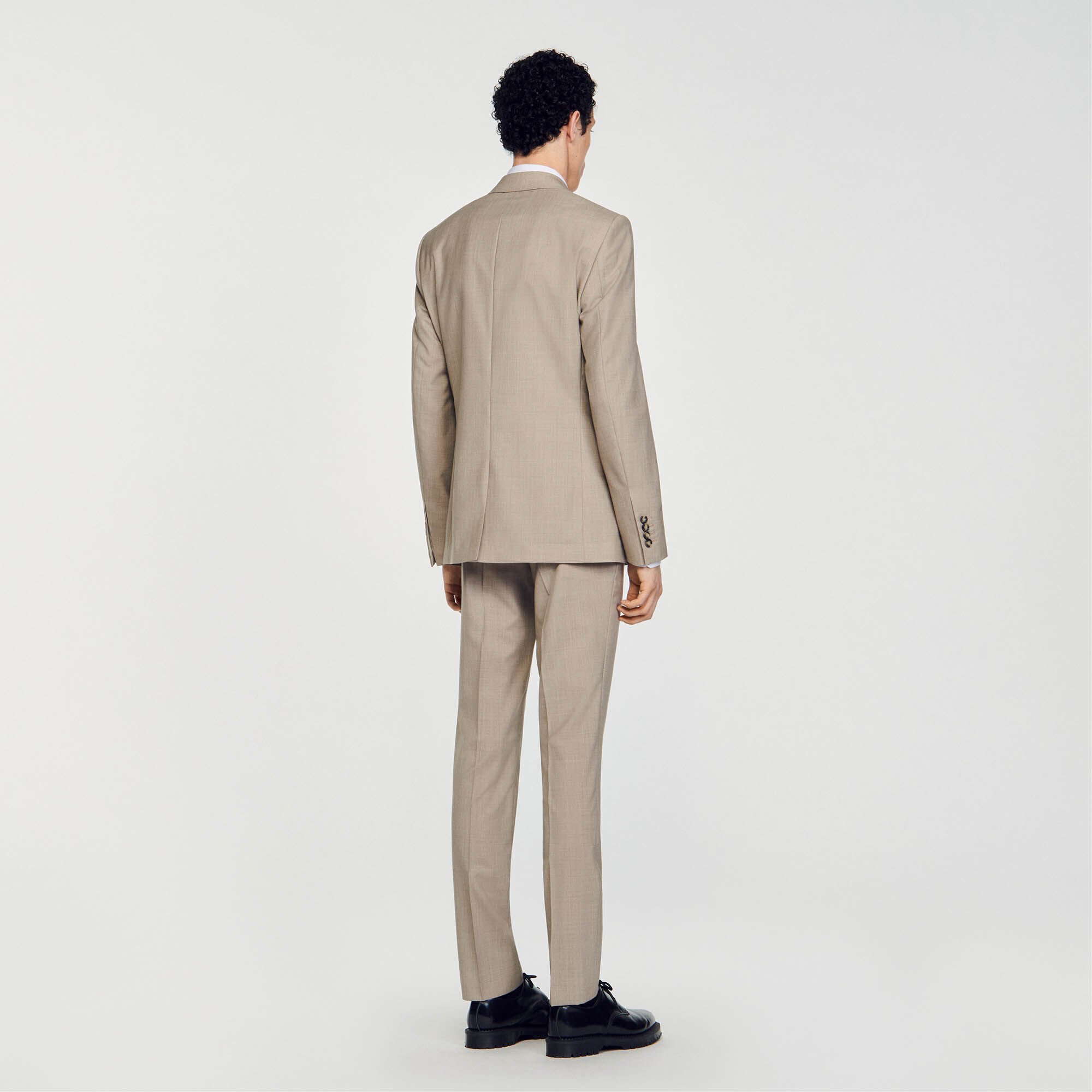 Khaki pants clearance grey suit jacket