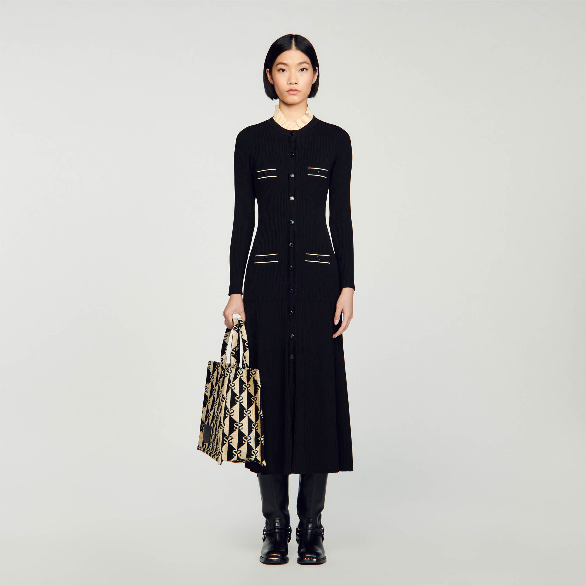 Robe best sale maille sandro