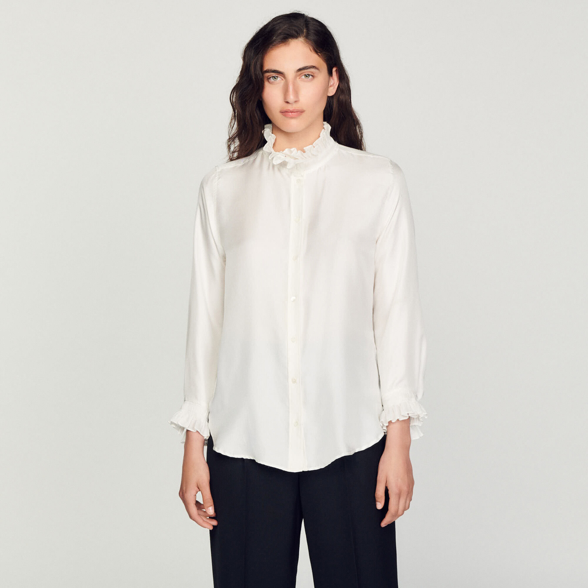 Chemise blanche sandro sale