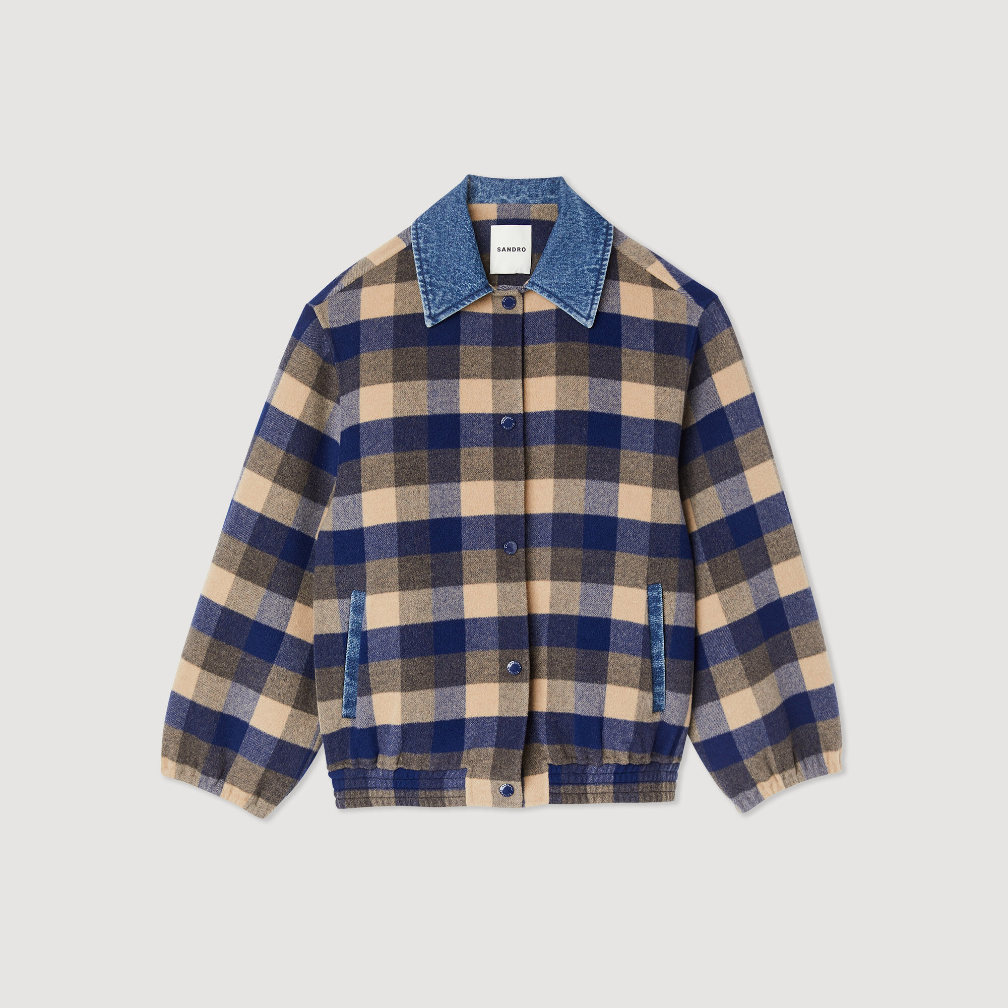Manteau sandro carreaux sales