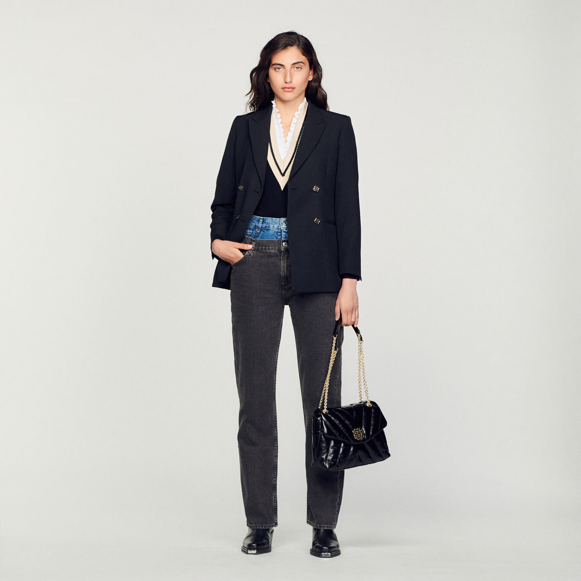Leather jacket SFPVE00255 Blazers Jackets Sandro Paris