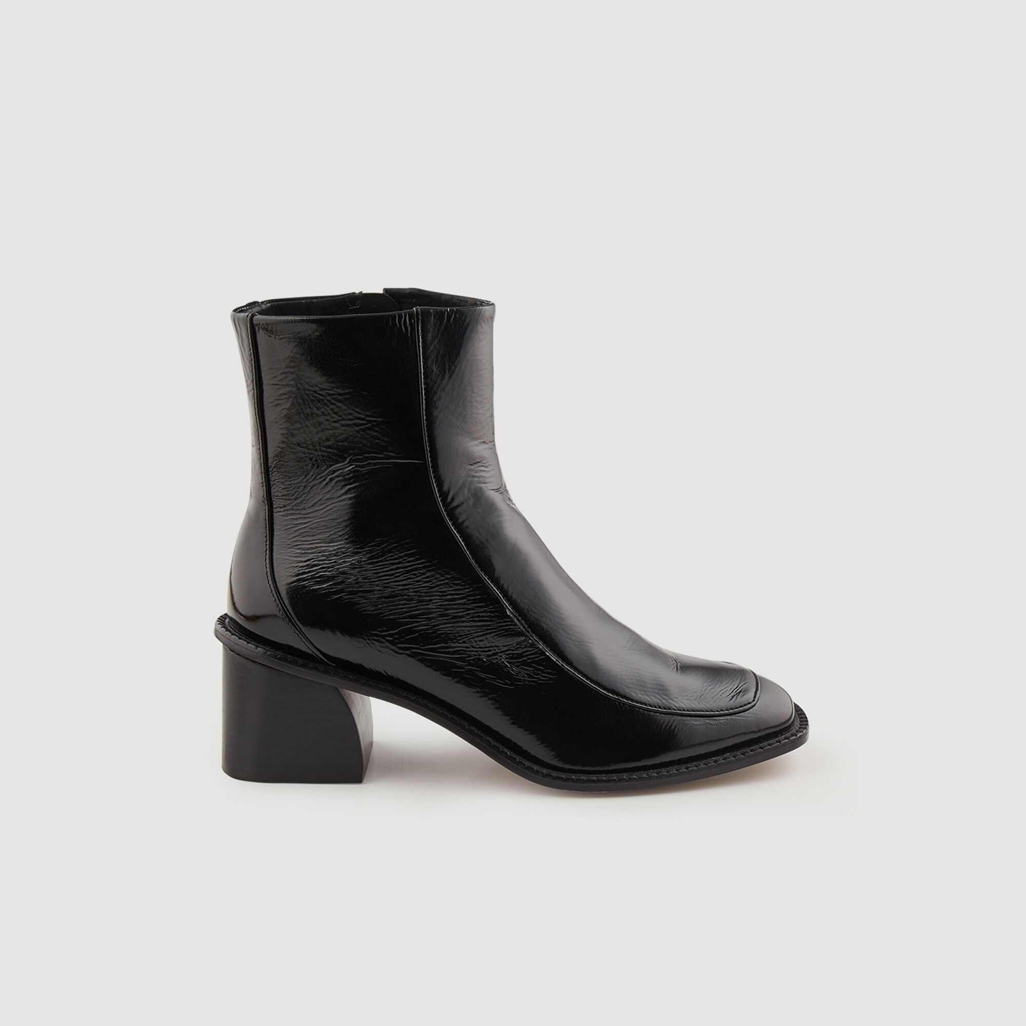 Sandro biker boots online with gold eyelets