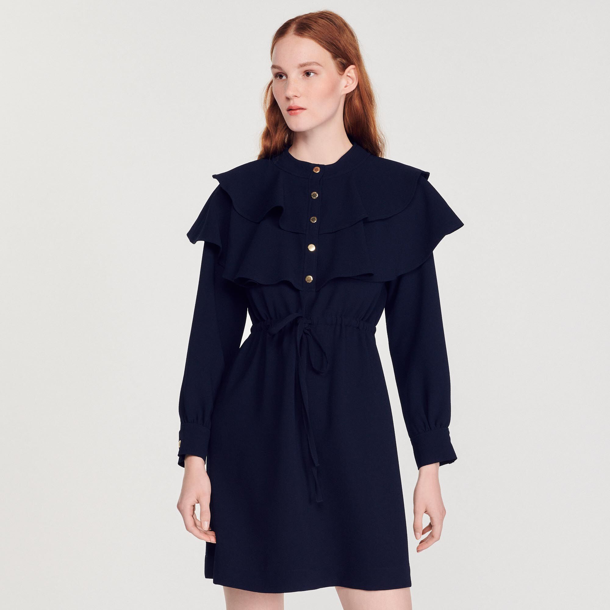 Sandro navy dress 2025
