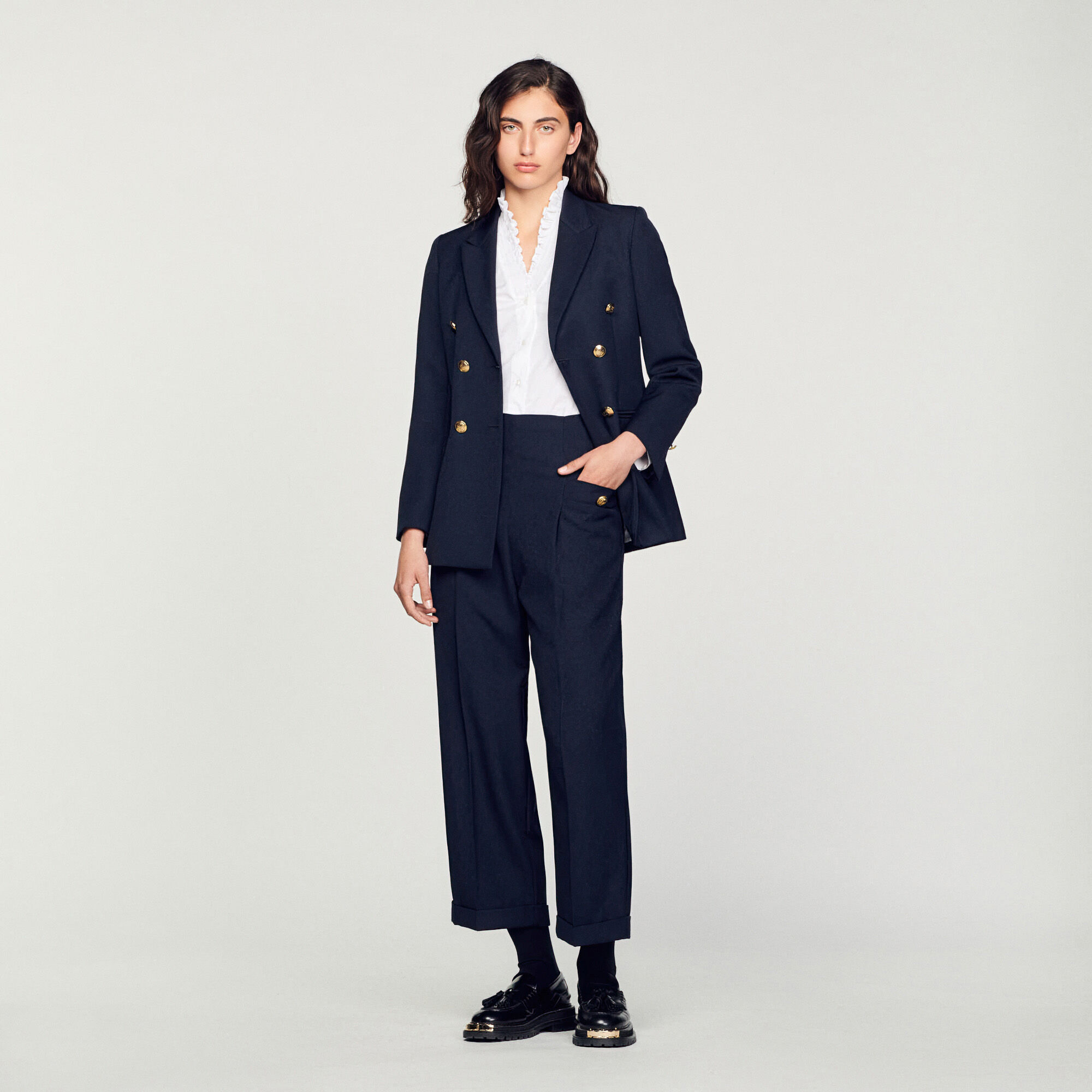 Tailleur pantalon femme sandro clearance