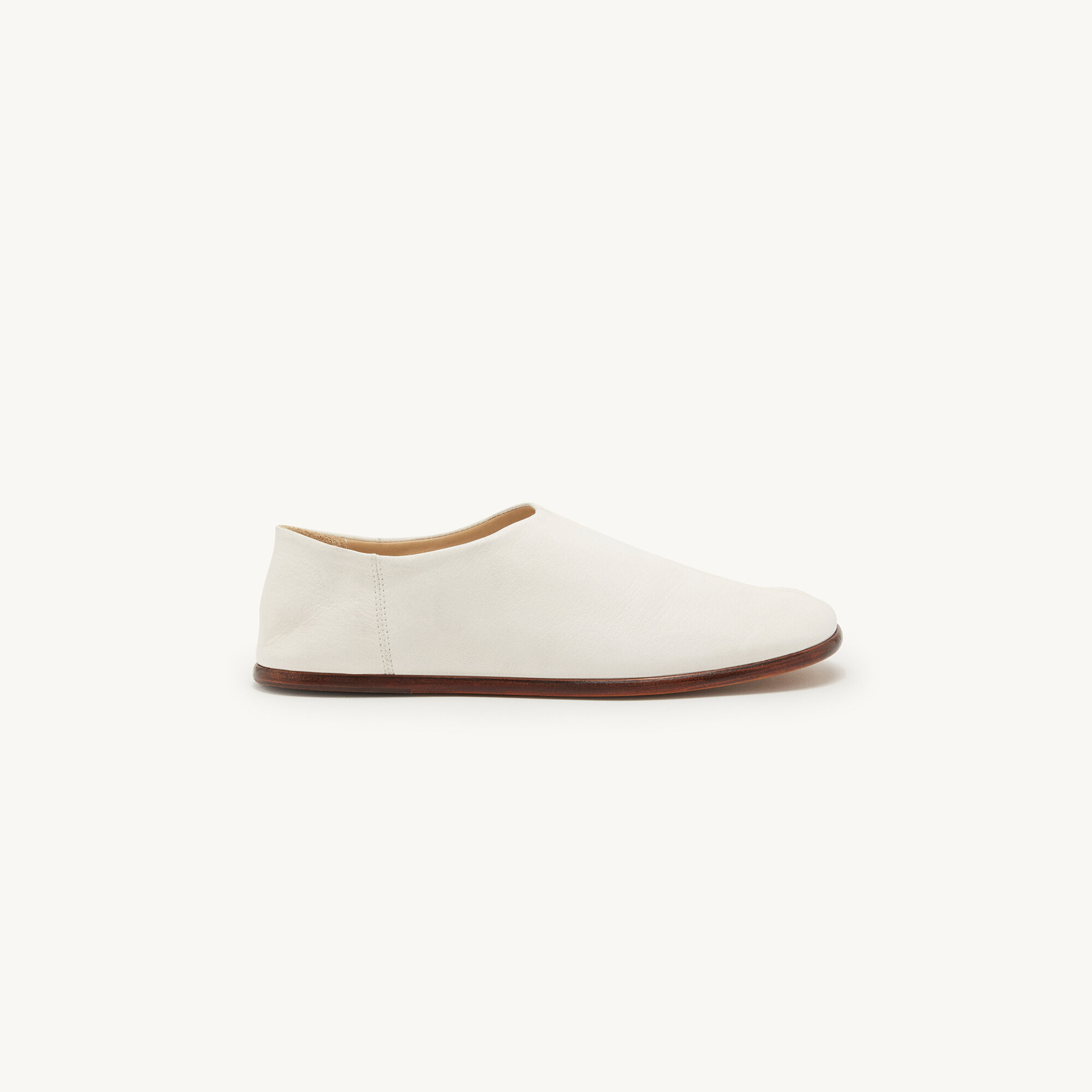 Leather slippers